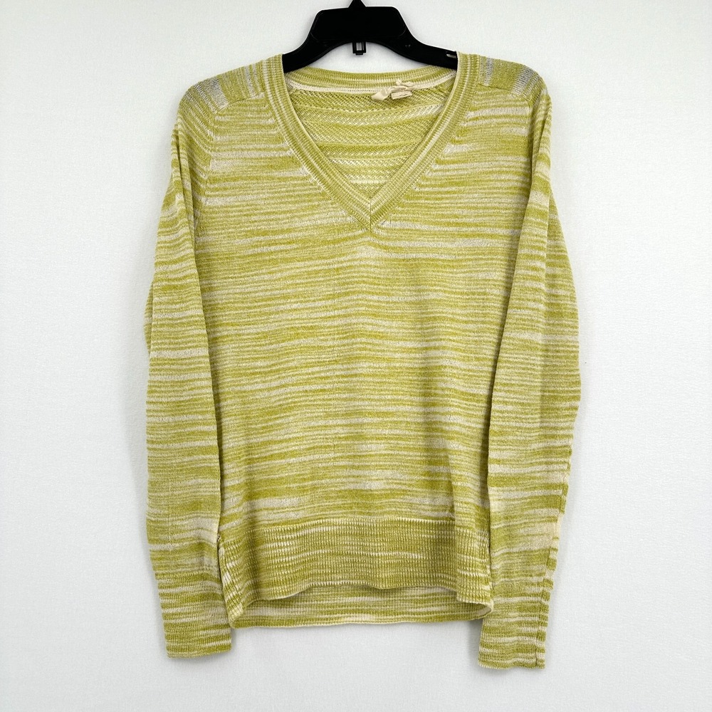 Moth Anthropologie Lightweight Sweater Womens S Yellow Green Boho Indie‎ Celery